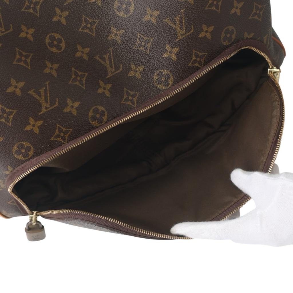 LOUIS VUITTON Monogram Evasion Boston bag Monogram canvas Brown unisex M41443 Used