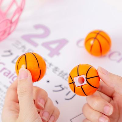 1 Piece Cute Candy Color Basketball Sharpeners Stationery School Office Supplies Kid Gift Sharpener