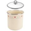 TONCA 1.4 L Enameled Food Container with Glass Lid