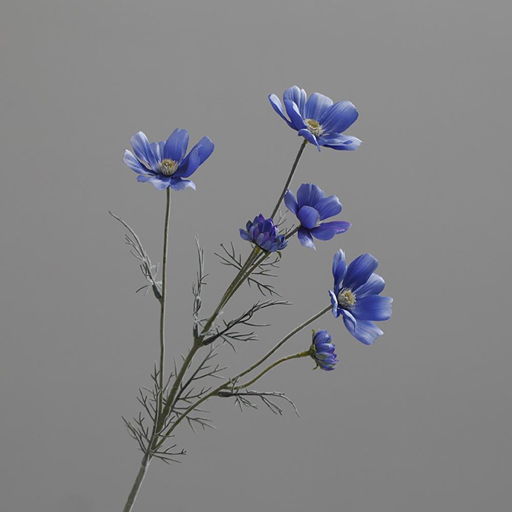 Многоцветная искусственная гальсанг, шелковый лепесток, искусственная хризантема, имитация кореопсиса, свадьба темно-синий