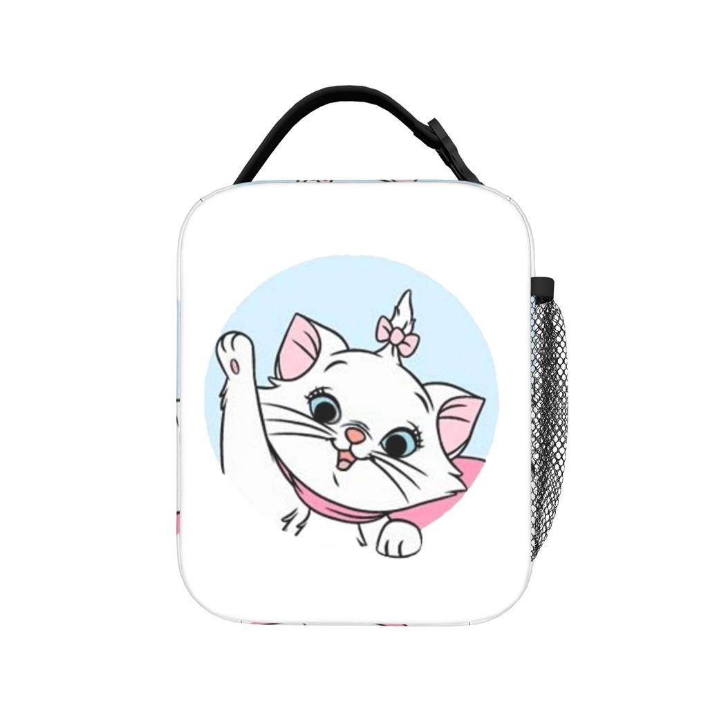 Maries Cat Insulated Lunch Bags Thermal Bag Reusable,Lunch Container Leakproof Lunch Box Tote Bento Pouch Office Picnic