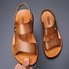 Summer New Men's Sandals Breathable Casual Youth Beach Shoes Non-slip Open-toe Dual-purpose Cool Slippers 2025 Direct Sales