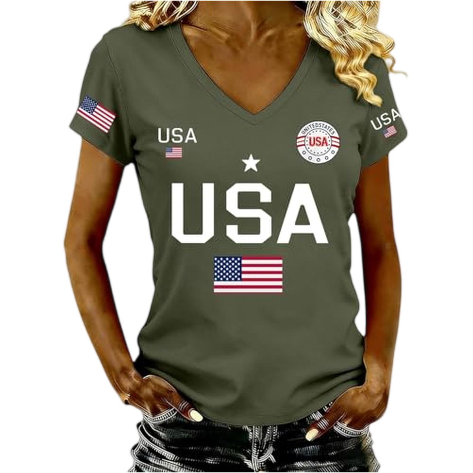 Women s Fashion 250th Anniversary Loose Neck Top XL