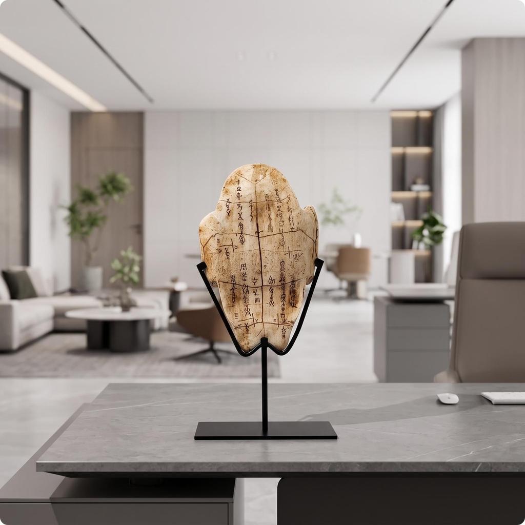 Decor Sculptural Fossil Style Desk Ornament for Art Collectors