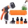 Multi Functional Water Sprayer 8 Spraying Modes Water Hose Nozzle 4/6 Ports High Pressure Lawn Watering Sprinkler With 5m Hose