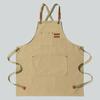 Waterproof Thickened Cotton Denim Apron - Oil and Stain Resistant, Solid Color Design for Household Kitchen Use