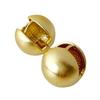 Savi Blogger Silver Brushed Metal Ball Earrings for Cold Wind Temperament