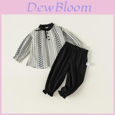 Kinder Koreanischer Stil Baumwolle Langarm Hosen Set Für Kleinkind Mädchen Mit Weichem Stoff Für Herbst Spiel