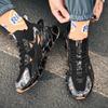 Blade shoes men's spring new fly-woven casual sports shoes men's running shoes and socks