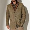 Men's Retro Patchwork Jacket: 2025 Spring/Autumn Single-Breasted Casual Coat