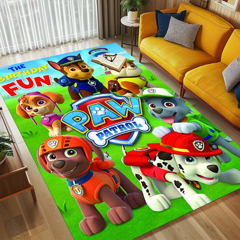 Paw Patrol Birthday Fun Living Room Nonslip Area Rug Soft Carpet For Bedroom Game Playroom Sofa Office Home Decor Doormat Christmas Gift C926374