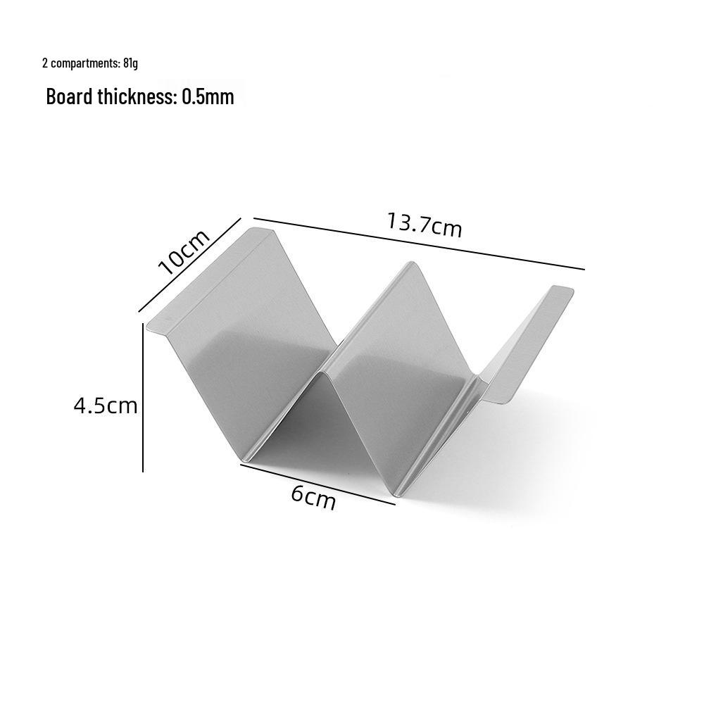 W-образная стойка-держатель для тако и блинов из нержавеющей стали