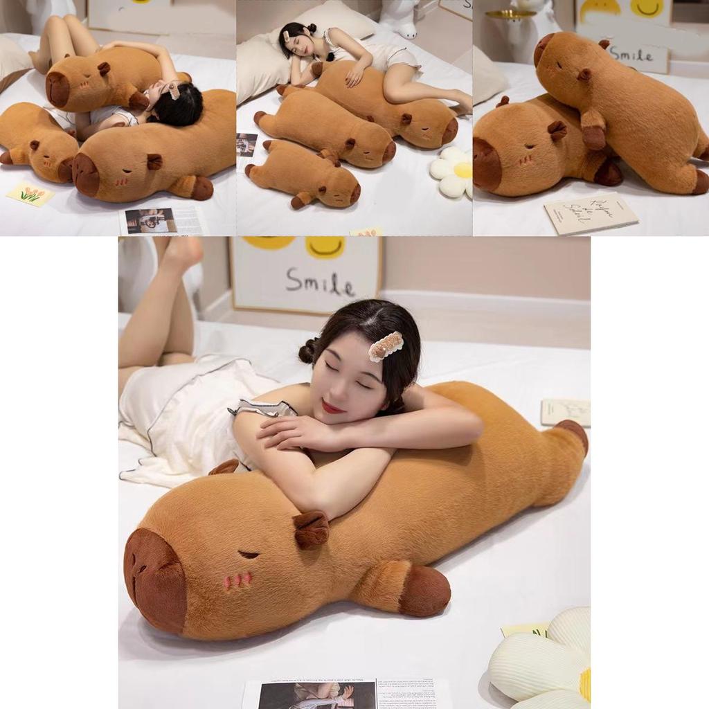 Adorable Capybara Plush Doll Soft Toy Cozy Pillow For Relaxing Comfort At Home