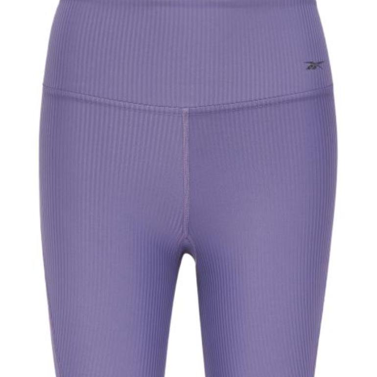 Reebok Solid Color Knitted Breathable Elastic Sports Shorts Women shorts Purple 23RCS604WGP0