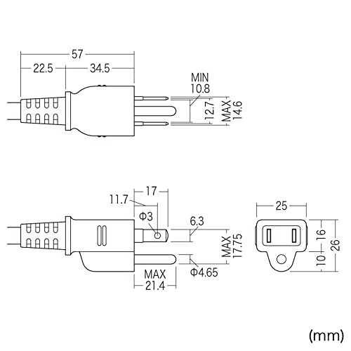 Sanwa Supply Construction Site Tap (3-pin, 6 outlets, 2m) TAP-KS6N-2
