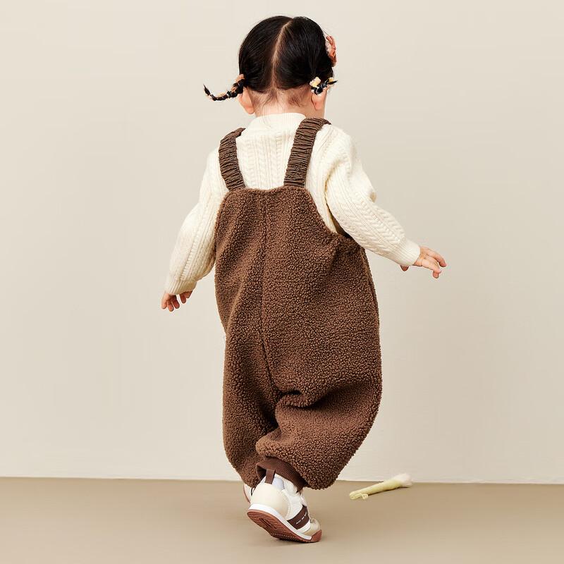 Minibala Kids' Warm Fleece Overalls