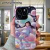 Phone Case: 2D flat Samsung Galaxy A34 A35 M05 M06 S20 S22 S21 FE Plus 5G protective case, space girl, perfect Christmas and Halloween holiday gift