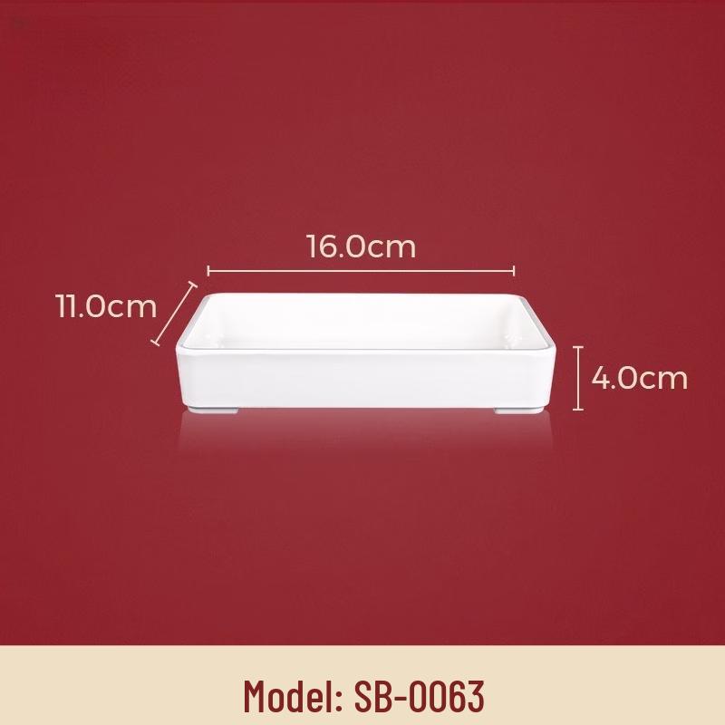 Wuhe Melamine 6.3-inch Rectangular Side Plate