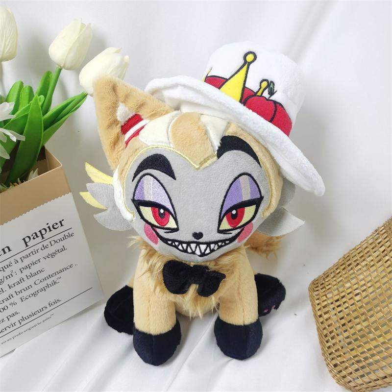 Hazbin Hotel Angel Meow Plush Doll Soft Huggable For Home Table Office Desk Party Fans Teens Halloween Christmas Cute Spooky