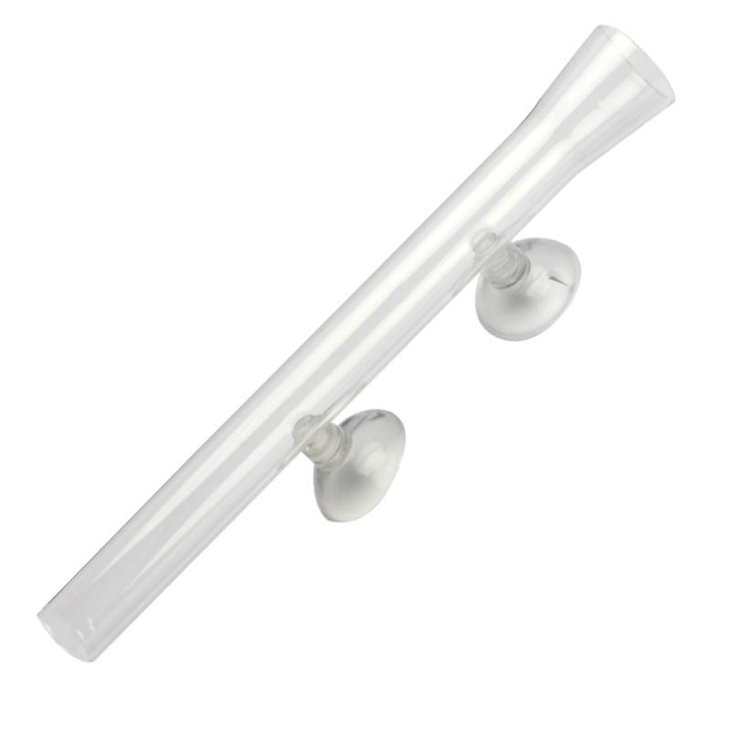 Sada skleněných akváriových podavačů trubicových misek Vysoce průhledná silná přísavka Akvarijní miska Rybí krevety