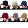 Warm Ear Protector Cap Windproof Knitted Peaked Hat Cover Head Baseball Knitted Cap  Protective Ear