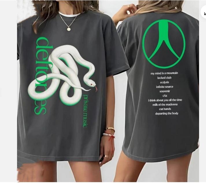 

PREMIUM QUALITY! Deftones Private Music Tour 2025 T-Shirt Graphic Tee Merch 4XL