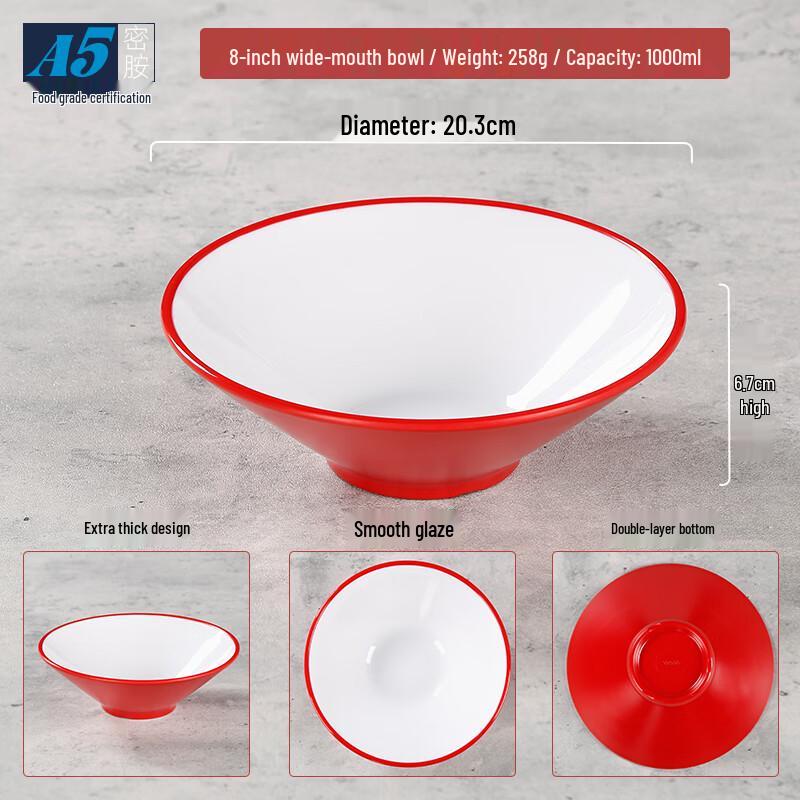Melamine Two-Tone Conical Bowl