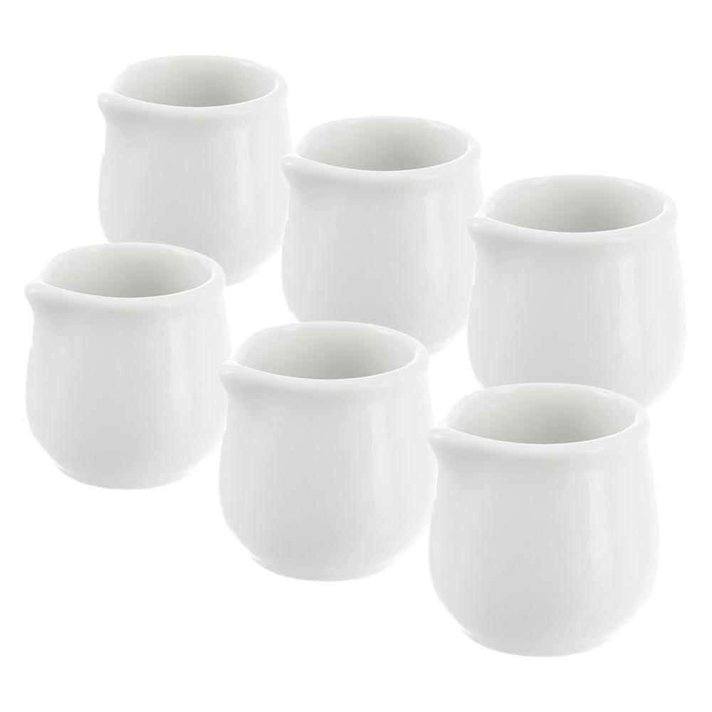 MONA white porcelain milk jug 4x4 cm, 20 ml 6 pcs.