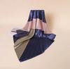 Large Square Vintage Summer Polyester Headscarf New Fashionable Hair Tie Geometric Lines Matching Colors Traditional Scarf Shawl