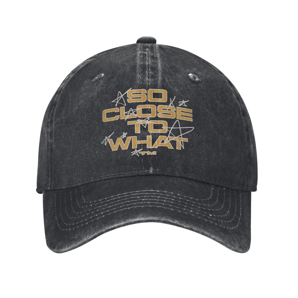 So Close to What Tate McRae Unisex Women Baseball Cap  Distressed Washed Caps Hat Retro Outdoor Summer Adjustable Fit Snapback Hat