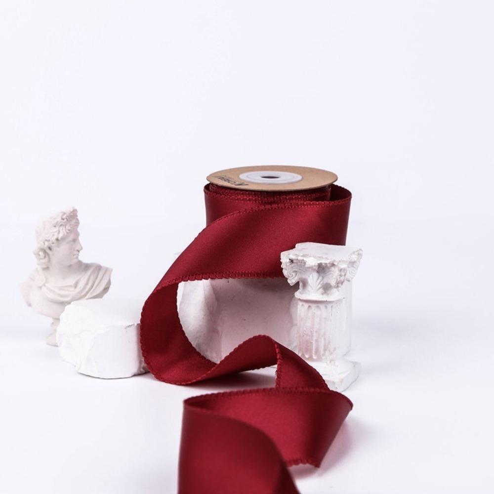 10 Yards 40MM Polyester Satin Ribbon DIY Crafts Double-sided Gift Wrapping Tape Make Bowknots Handmade Carfts Lace Ribbon Cloth