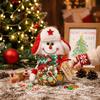 With Lid Christmas Candy Jar Clear Design Candy Box Candy Storage Bottle Xmas New Year