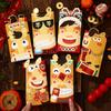 6pcs Red Color Chinese Red Envelopes Cartoon Cartoon Red Packets New Year Red Hongbao  Birthday Gift