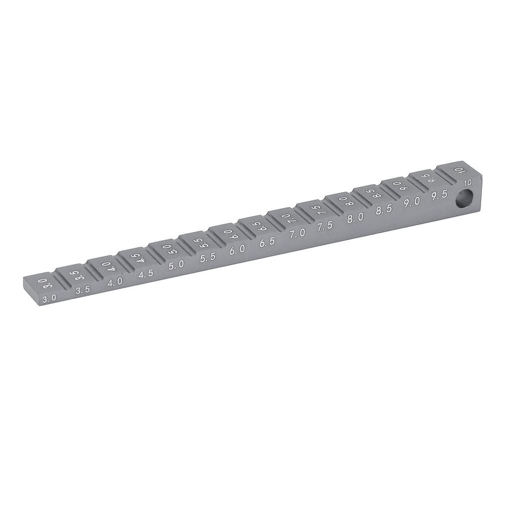 Chassis Ride Height Gauge Aluminum Alloy 3‑10mm Rc Car Droop Gauge Accessories for 1 10 RC Drift Car Titanium