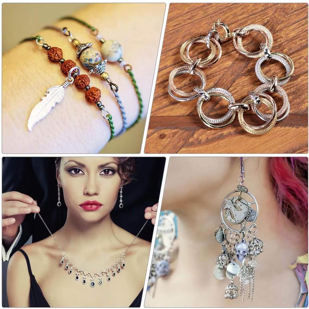 50-200Pcs 3-10mm 18K Gold Plated Jump Rings Open Split Ring Connectors For DIY Jewelry Making Supplies Wholesale Items