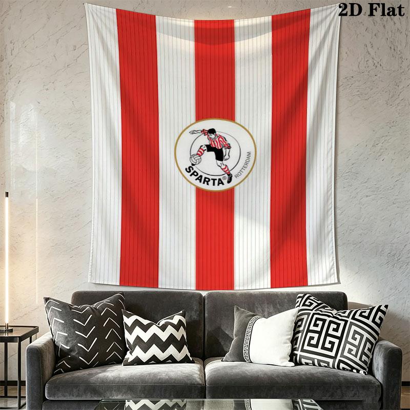 Sparta Rotterdam Wall Hanging Printed Fabric Blanket Decorative Tapestries for Bedroom Living Room Home Decor