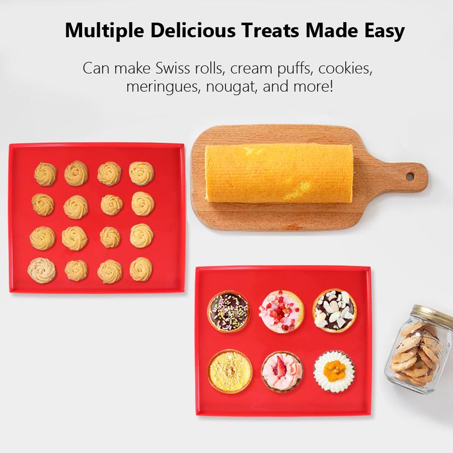 Silicone Baking Mat, Cake Roll Pad Mold, Macaron Swiss Roll Oven Mat, Non-stick Pastry Tools, Kitchen Gadget