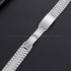 Silver Gold Black Stainless Steel Watch Strap Folding Safety Clasp Metal Watchband 18mm 20mm 22mm Universal Bracelets for Seiko