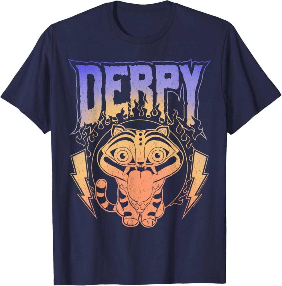 Футболка с логотипом в стиле ретро-метал-группы Derpy 4XL