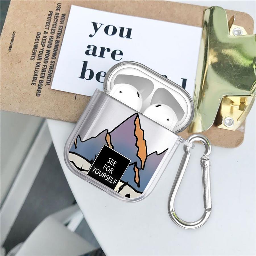 Landscape Airplane Art Clear Earphone Cases Cover Case For Airpods 4 1 3 2 Pro3 Pro2 Pro