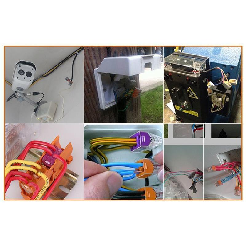 2 Pin, 3Pin, 5Pin Compact Wiring Terminal Block Fast Connector Push-In Conductor