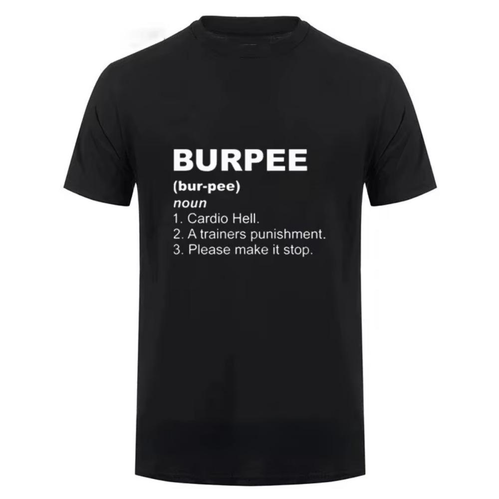 T Shirt for Men Crossfit Workout Burpee King T-shirt  Male Summer Short Sleeve  Harajuku  Redtube  Hunter X Hunter