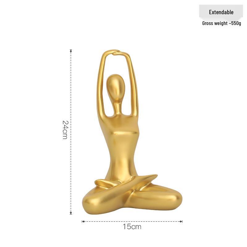 Nordic Lux Yoga Dance Figurines for Home Decor