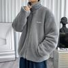 Lamb Wool Jacket Men's Autumn and Winter Thickened Lamb Wool Stand-up Neck Cotton-padded Jacket Loose Tide
