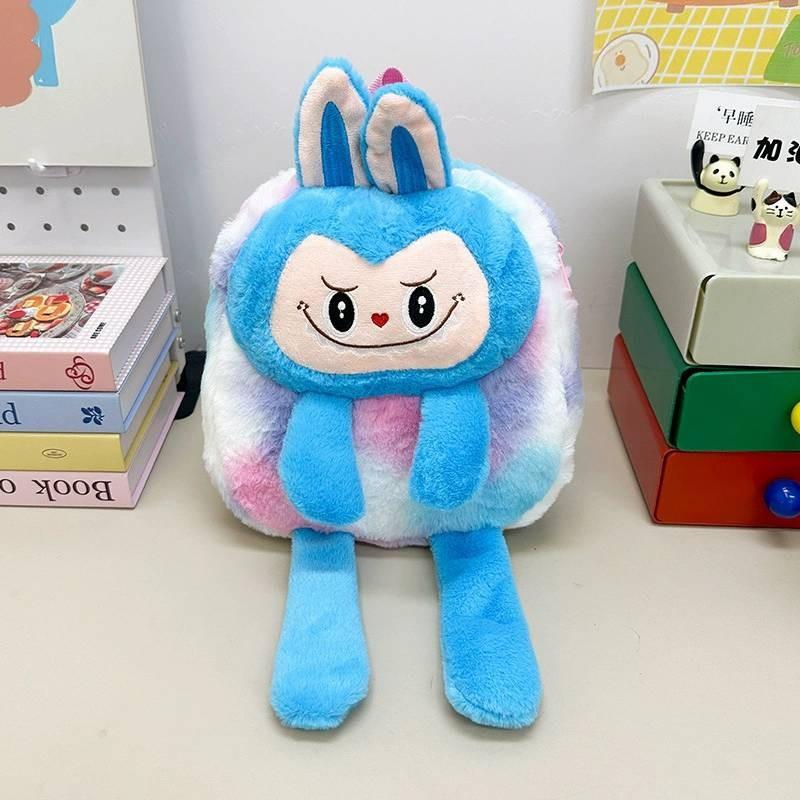 Cartoon Backpack Plush Stuffed Animal School Bag Lightweight Kids Gifts