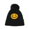 Autumn and Winter New Wool Hat Fleece Thickened Warm Cold Hat Casual Versatile Smiley Face Knitted Hat Women