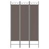 350148 vidaXL Cloison de séparation 3 panneaux Anthracite 120x200 cm Tissu