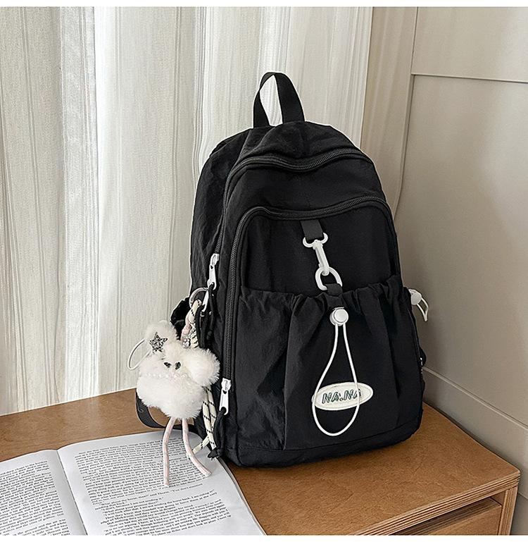 Schoolbag Backpack Women's 1011 Summer New Trend Middle School Student School Bag Large Capacity Short Trip Lightweight Travel Bag