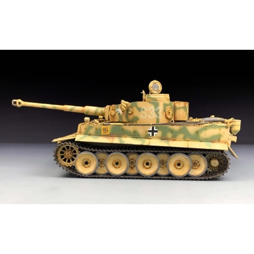 Tiger Model 1/35 Scale German Panzer VI Sd.Kfz.181 Tiger 1 Ausf. E Early Production (Includes Etched and Metal Barrel) Plastic Model Assembly Kit TML4