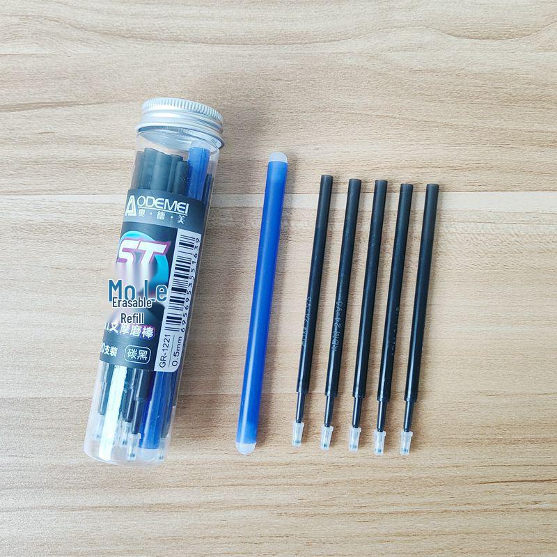 20-Pack 0.5mm Erasable Click Pens with Refill Cores - Moli Moli Le, Blue & Black Ink